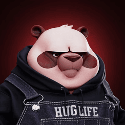 Solana Sensei NFT: 3D panda in overalls